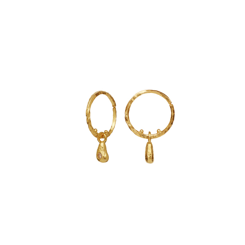 Moonstone Millie Earrings - 18kt Gold Plated Sterling Silver