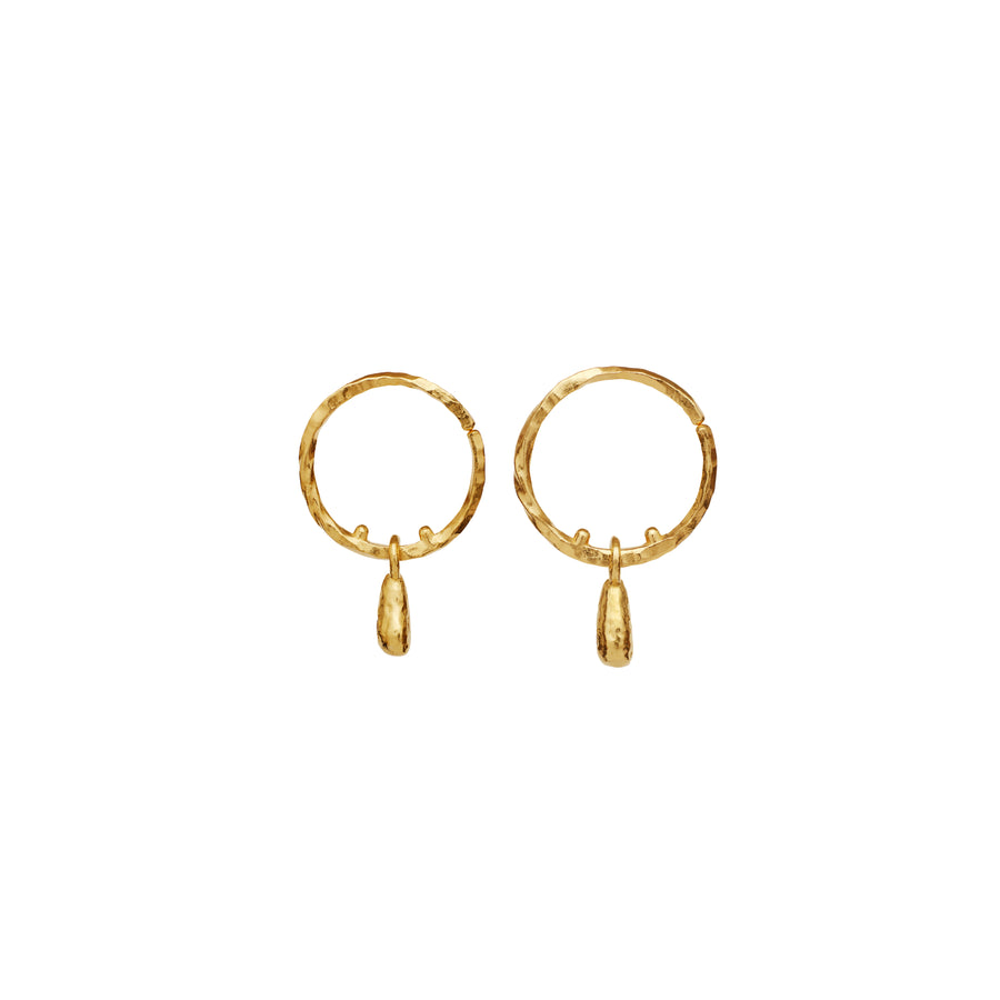 Moonstone Millie Earrings - 18kt Gold Plated Sterling Silver