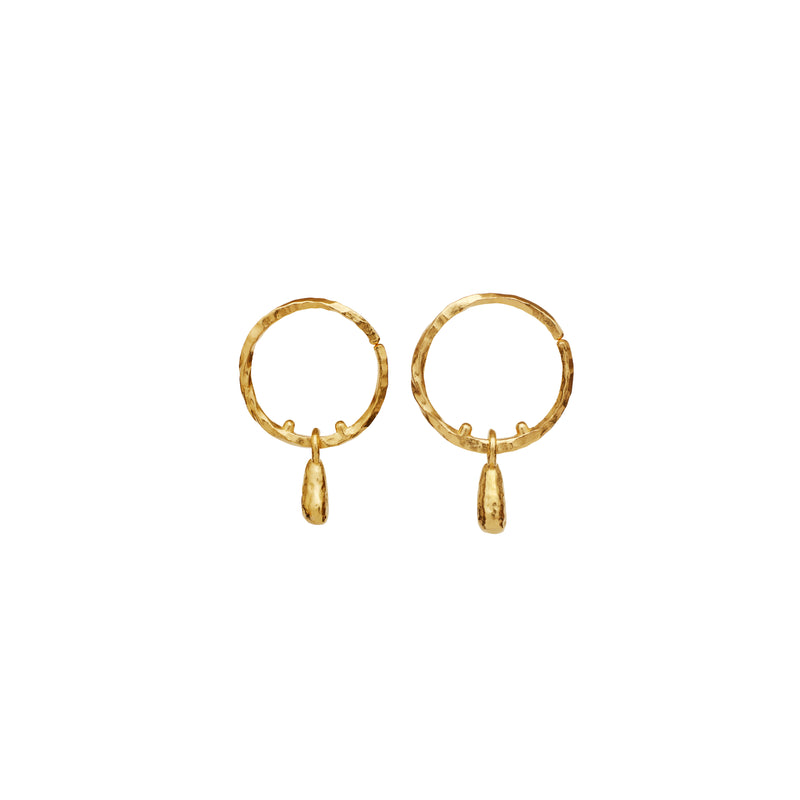 Moonstone Millie Earrings - 18kt Gold Plated Sterling Silver