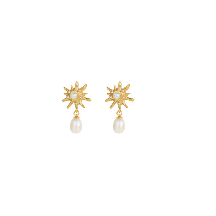 Vincent rhea gilded pearl earrings