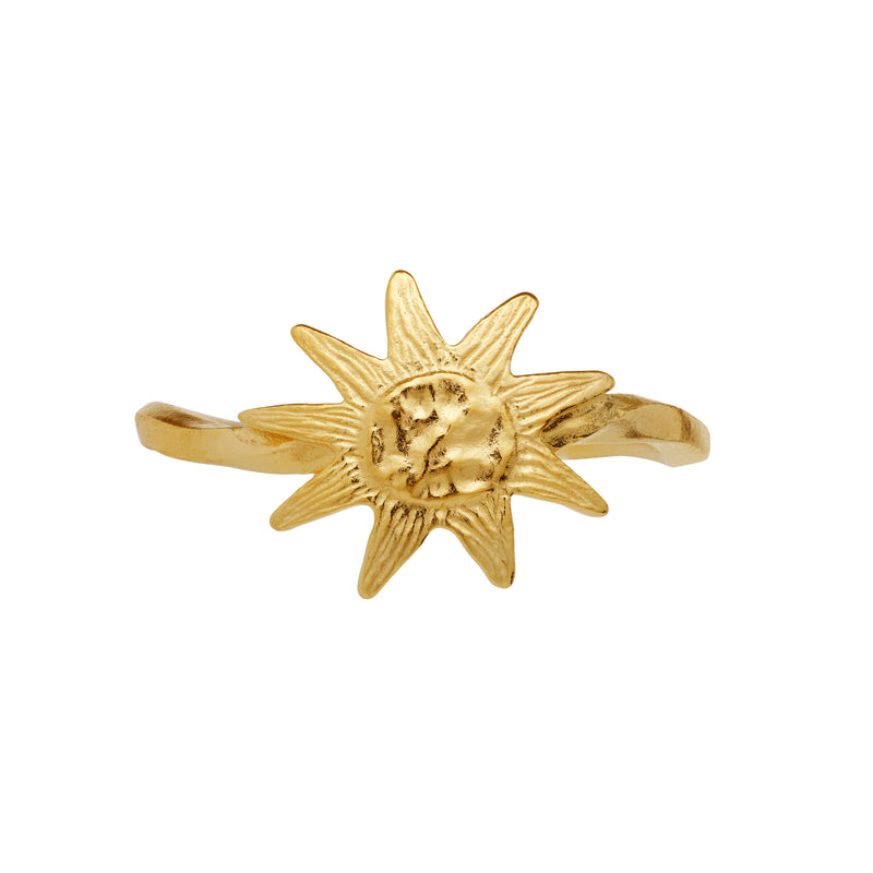 Maanesten Sonja Ring Gold Plated Silver - Sun Ring