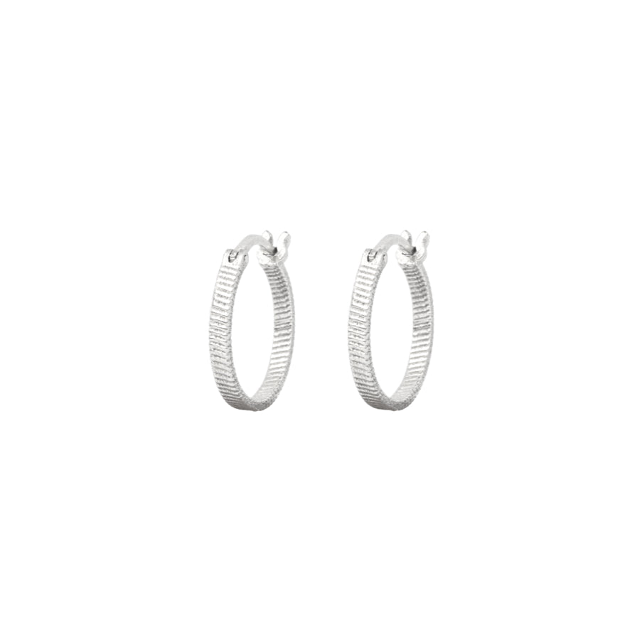 Vincent Fortune Teller Creol Silver Earrings Medium 16mm