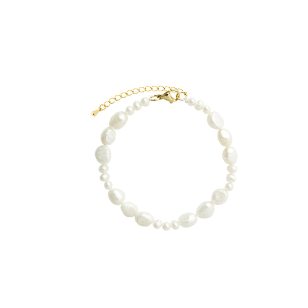Vincent Venus Conspiracy Gold Plated Pearl Bracelet