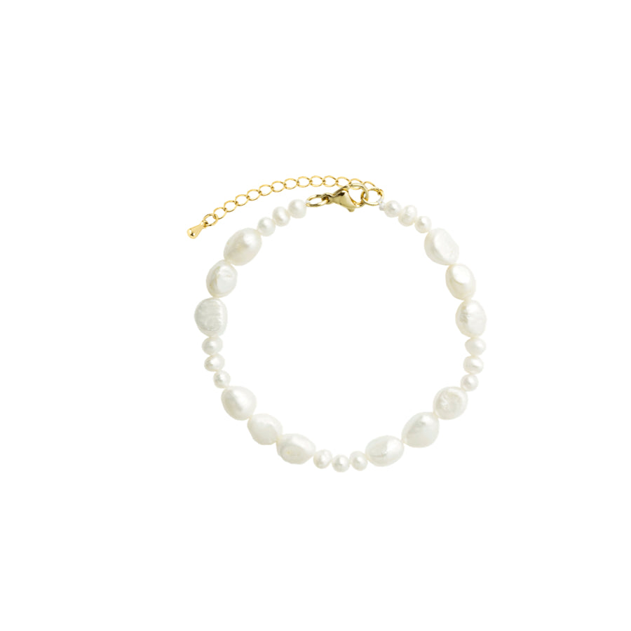 Vincent Venus Conspiracy Gold Plated Pearl Bracelet