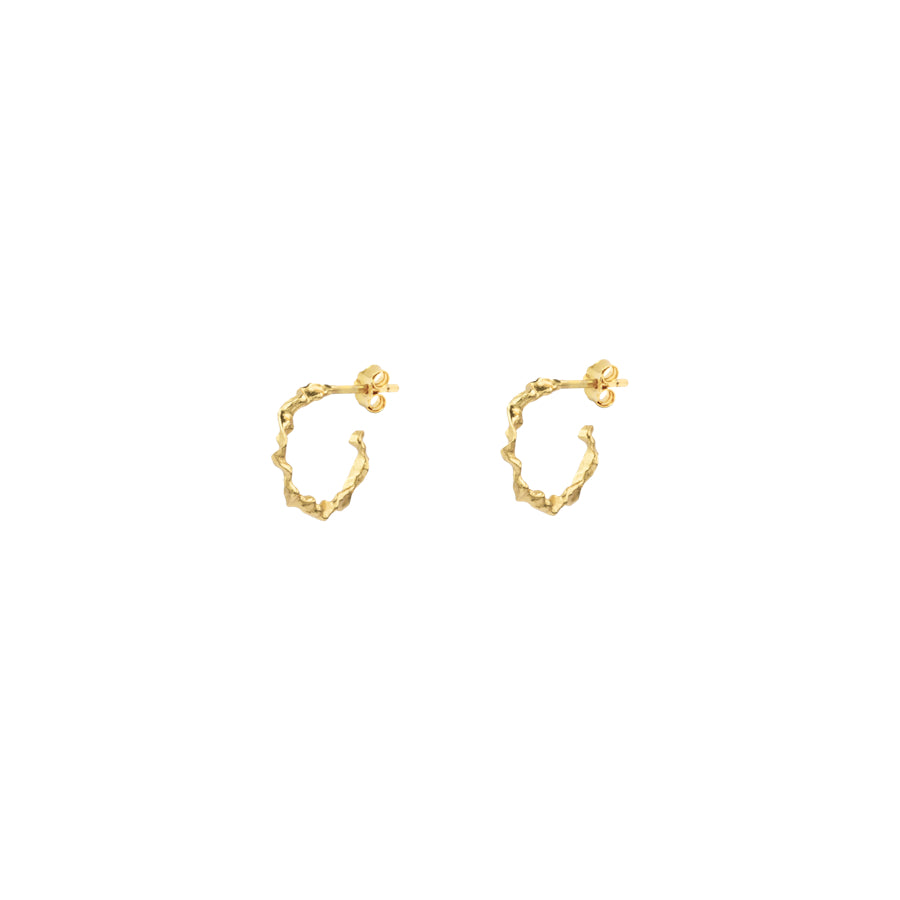 Vincent Shaman Forgyldte Hoops Øreringe Small 14mm