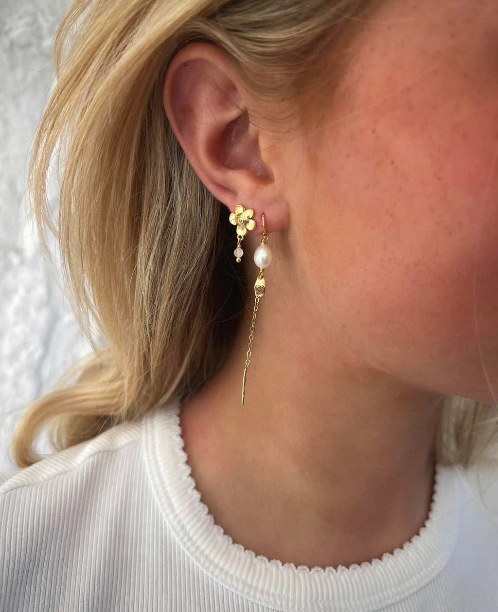 Wioga Wilma Earrings In Gold Plated Silver