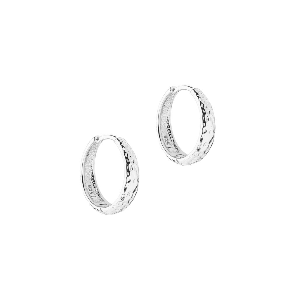 Aqua Dulce Cappa Medium Hoop i Sølv - Øreringe - 6237