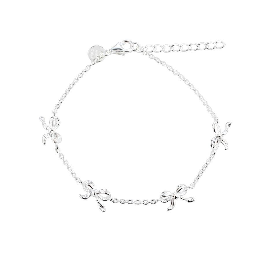 Aqua Dulce Curve Bow Armbånd Sølv - 5959 - Armbånd - 5959