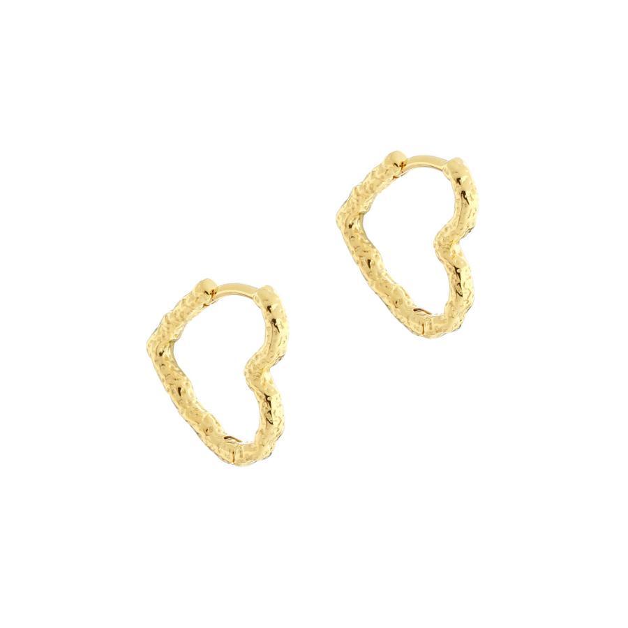 Aqua Dulce Love Me Heart Hoop Forgyldt - 5934 - Øreringe - 5934