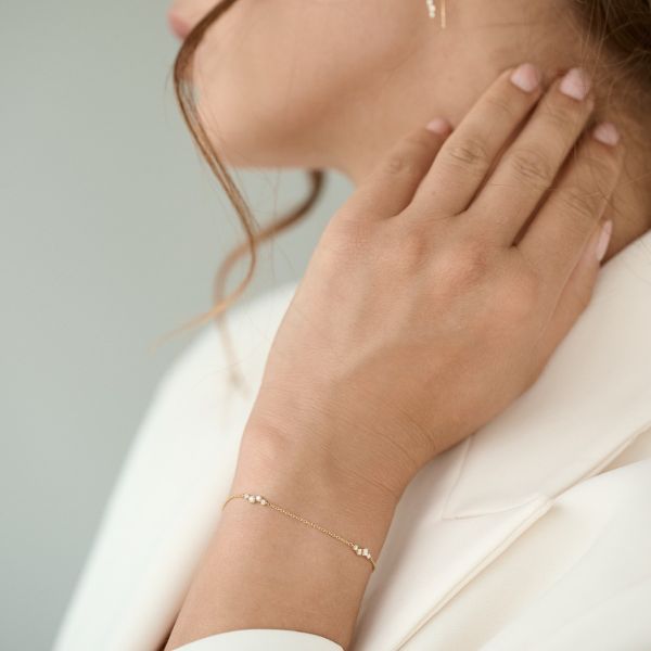 Nuran Aura Armband 14 kt. Goud m. 0,24 ct. Diamant – productafbeelding 2