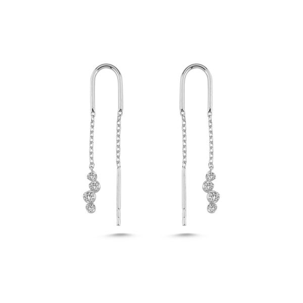 Nuran Aura oorhangers – 14 karaat witgoud & diamanten – Ø2621-016HG