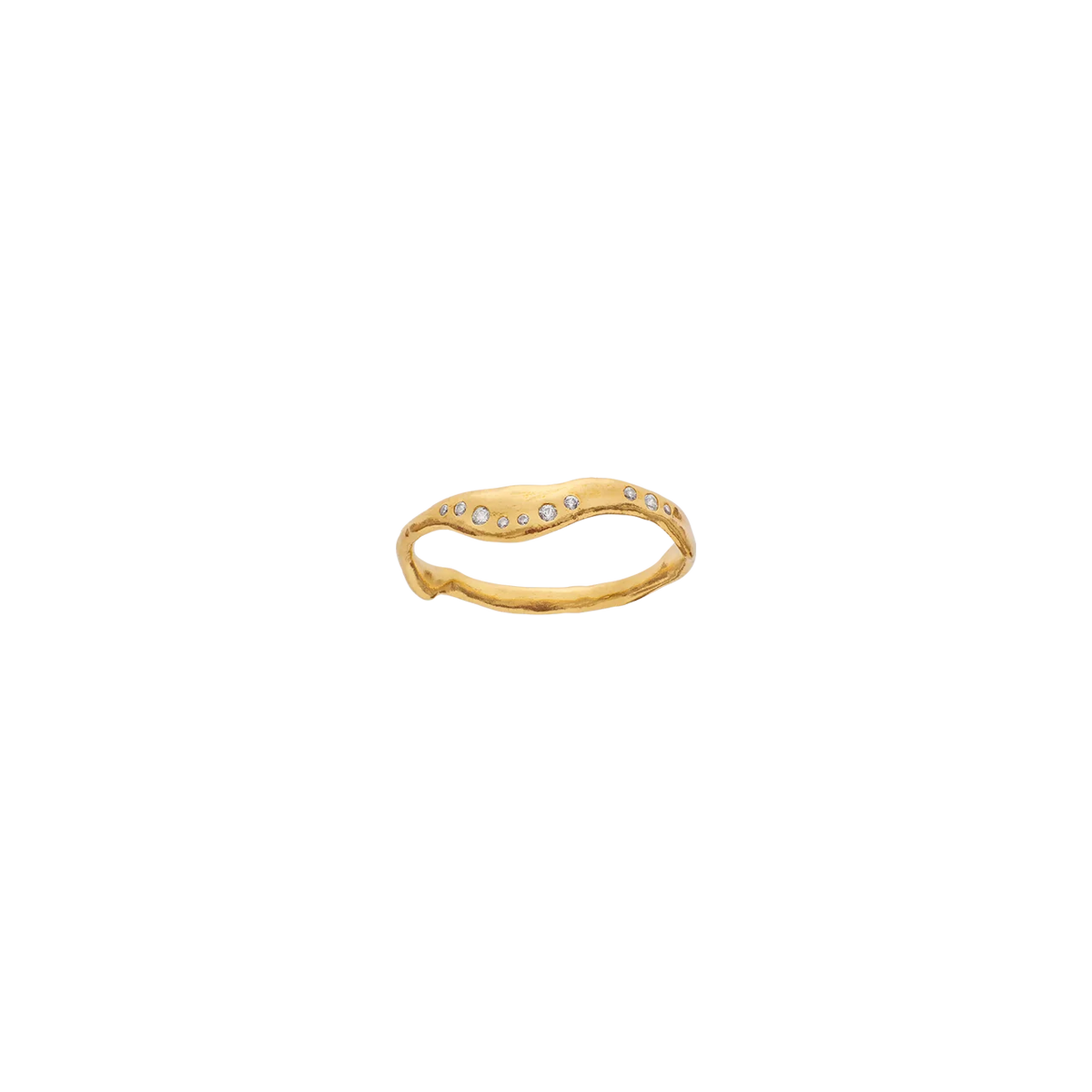 Maanesten Aurea vergulde ring m. witte zirkonia – 4958A-001