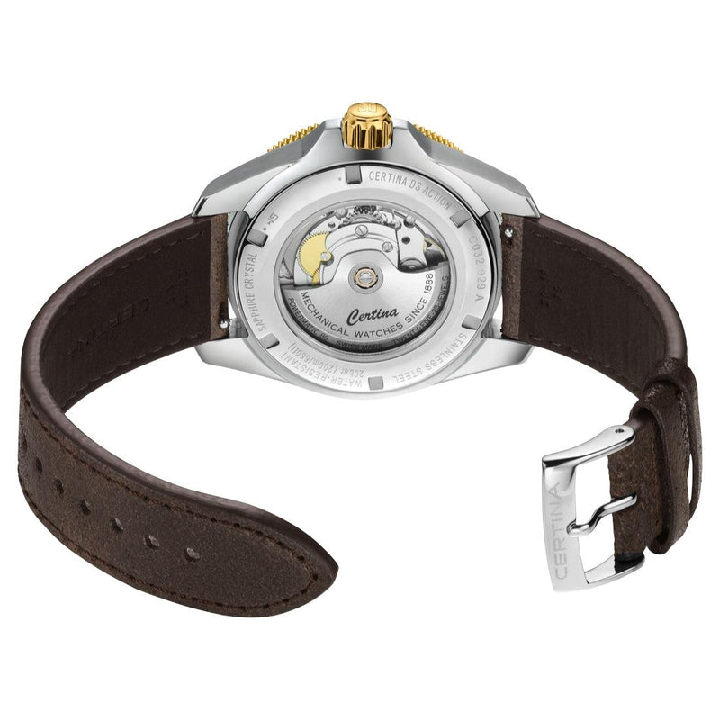 Certina DS Action GMT Powermatic 80 - Sort PVD - Herreur - C0329292605100