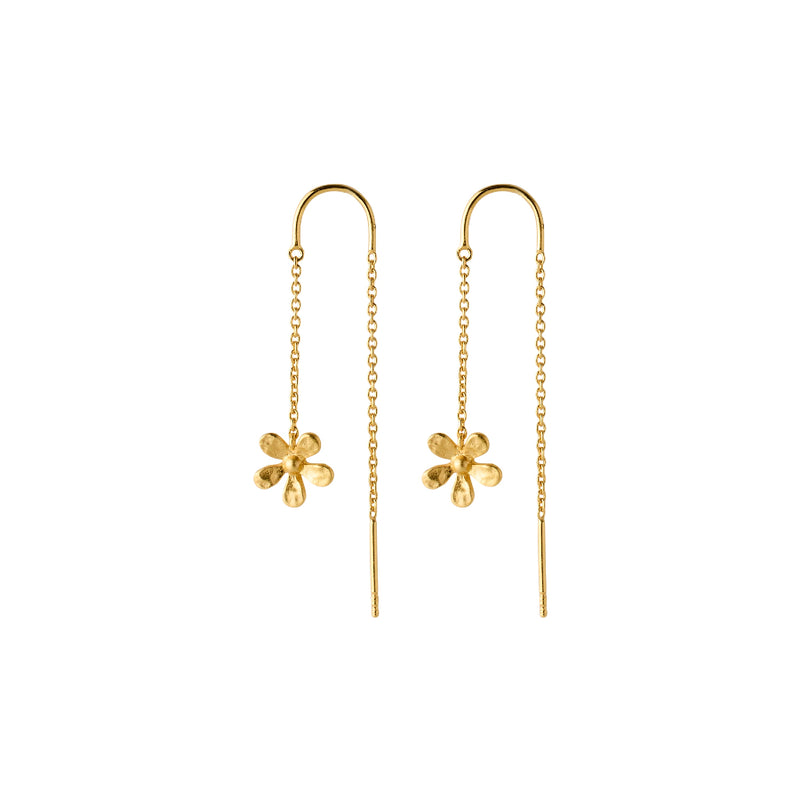 Pernille Corydon Wild Poppy Earrings - Gold Plated
