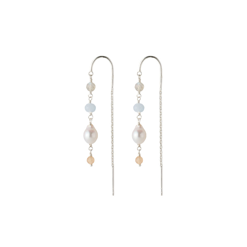 Pernille Corydon Mellow Blue Earrings - Silver