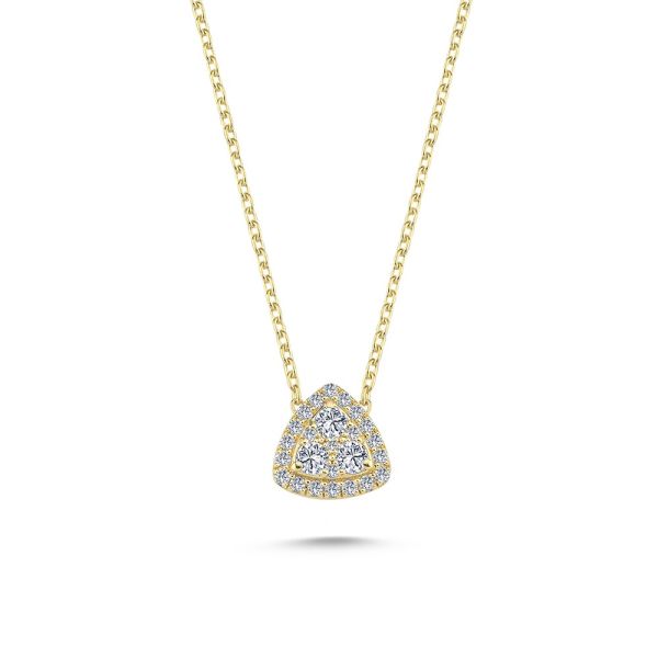 Nuran Elé Halsketting – 14 karaat goud & diamanten – V2601RG-029