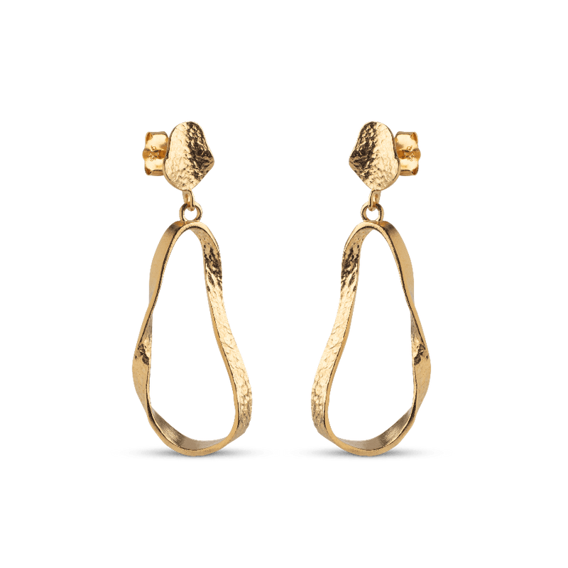 Enamel Aloma Small Earrings I Forgyldt Sølv - E341GM - Øreringe - E341GM