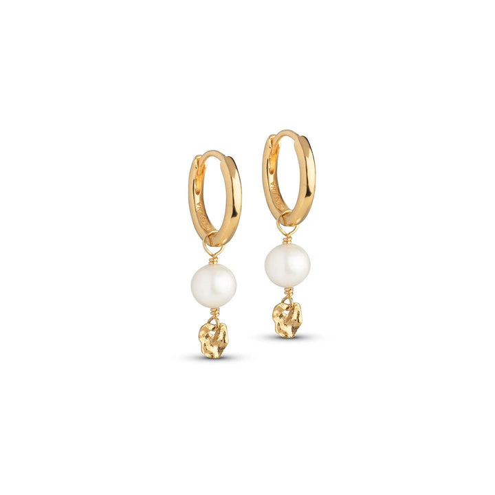 Enamel Cara Forgyldte Hoops - E372GM - Øreringe - E372G