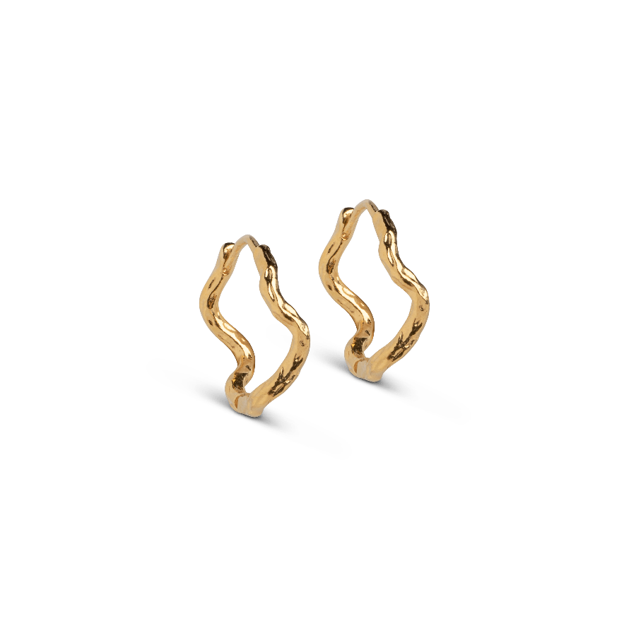 Enamel Holly Large Hoops - E311GM - Øreringe - E311GM