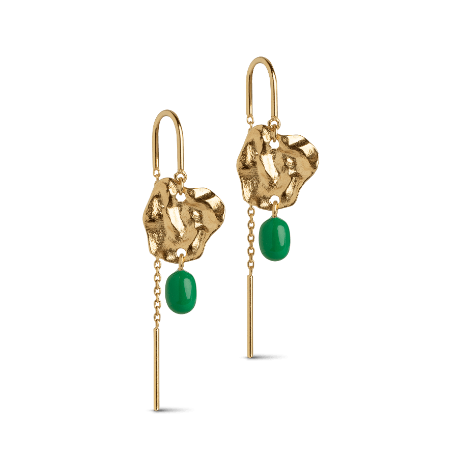 Enamel Kai Grass Green Øreringe - E327GM-GrassGreen - Øreringe - E327GM-GrassGreen