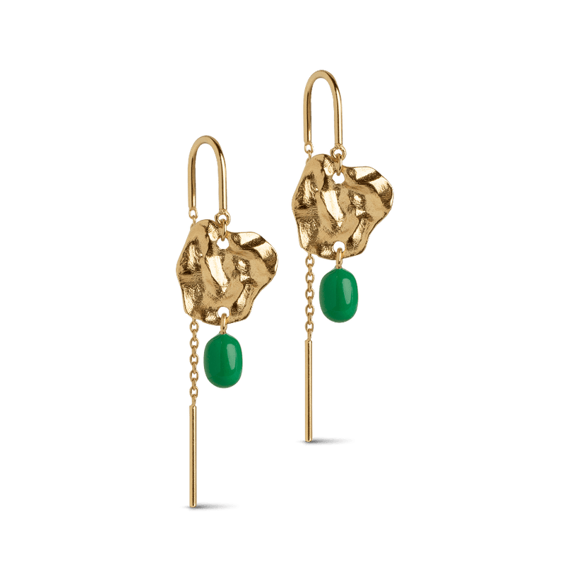 Enamel Kai Grass Green Øreringe - E327GM-GrassGreen - Øreringe - E327GM-GrassGreen