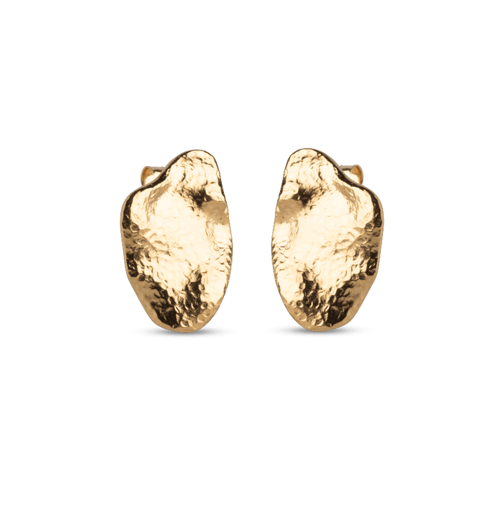 Enamel Maia Large Studs - Forgyldte Ørestikker - E387GM - Øreringe - E387GM