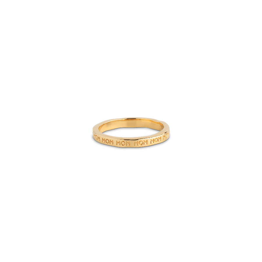 Enamel Mom Forgyldt Ring - R86G - Ringe - R86G-001
