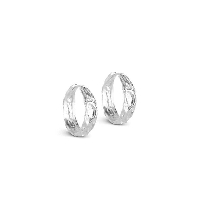 Enamel Nela Sølv Hoops 20 mm - E370SM - Øreringe - E370SM
