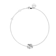 Flora Danica Klavertje Vier Armband - Zilver