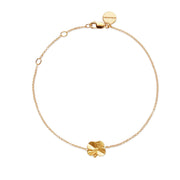 Flora Danica Klavertje vier armband - verzilverd