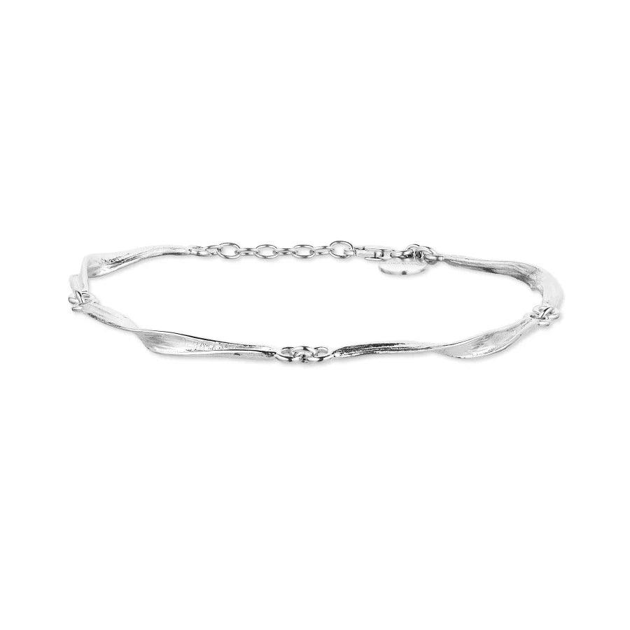 Flora Danica Græs Armbånd - Sølv - Armbånd - 907.GR-BRLO-S