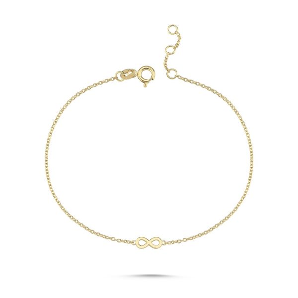Nuran Icons Armband Eternity – 14 karaat goud – B2610-2RG