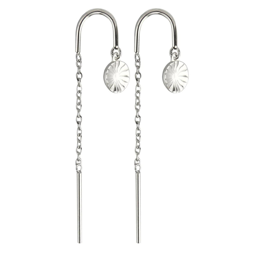 Jeberg Jewellery Ray Of Sunlight Chain Earring I Sølv - Øreringe - 52422