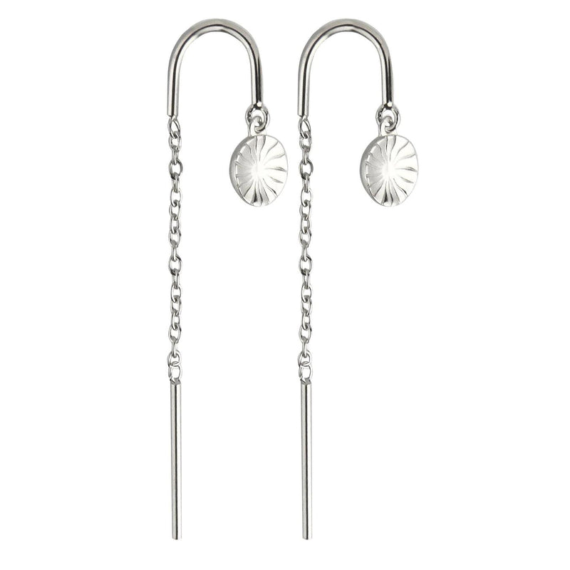 Jeberg Jewellery Ray Of Sunlight Chain Earring I Sølv - Øreringe - 52422