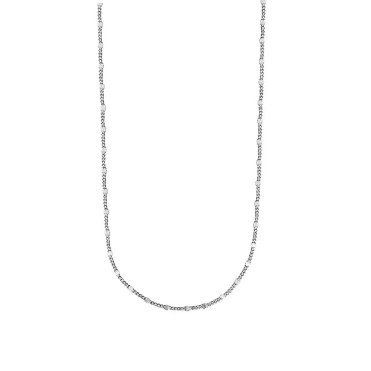 Jeberg Jewellery Vera ketting in zilver, eenvoudige ketting met kleine details, model 4690-42-S.