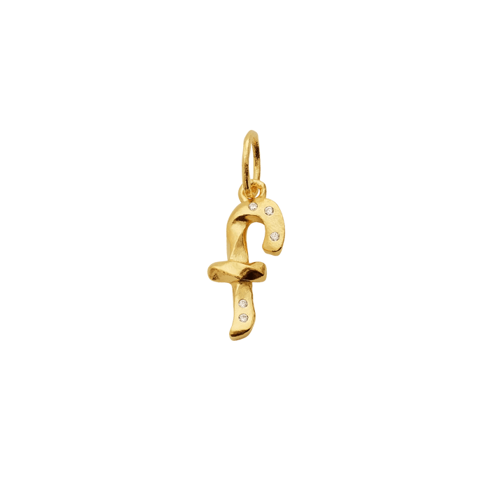 Maanesten Alphabet Letter Halskæde Forgyldt - Bogstavs Vedhæng A-Z - Halskæde - 2744A-006