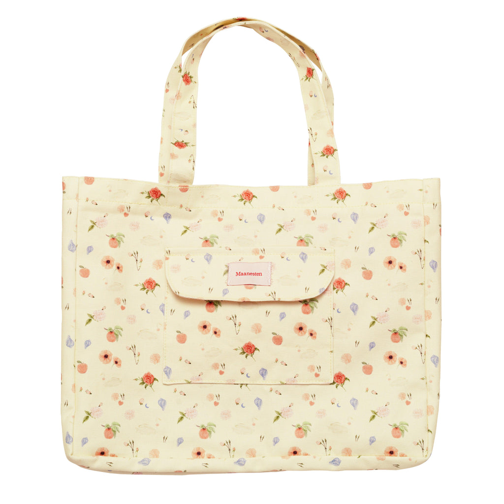 Maanesten Big Canvas Tote Bag Roses And Shells - Accessories - 4064