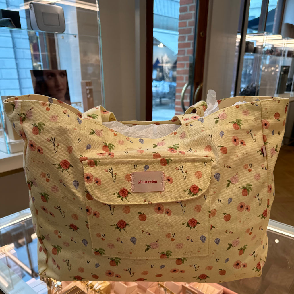 Maanesten Big Canvas Tote Bag Roses And Shells - Accessories - 4064