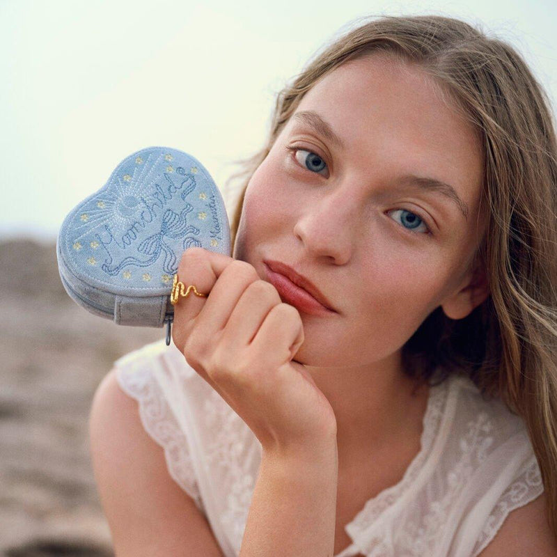Maanesten Heart Jewelry Box Sky Blue - Smykkerskrin - Smykkeskrin - 4018