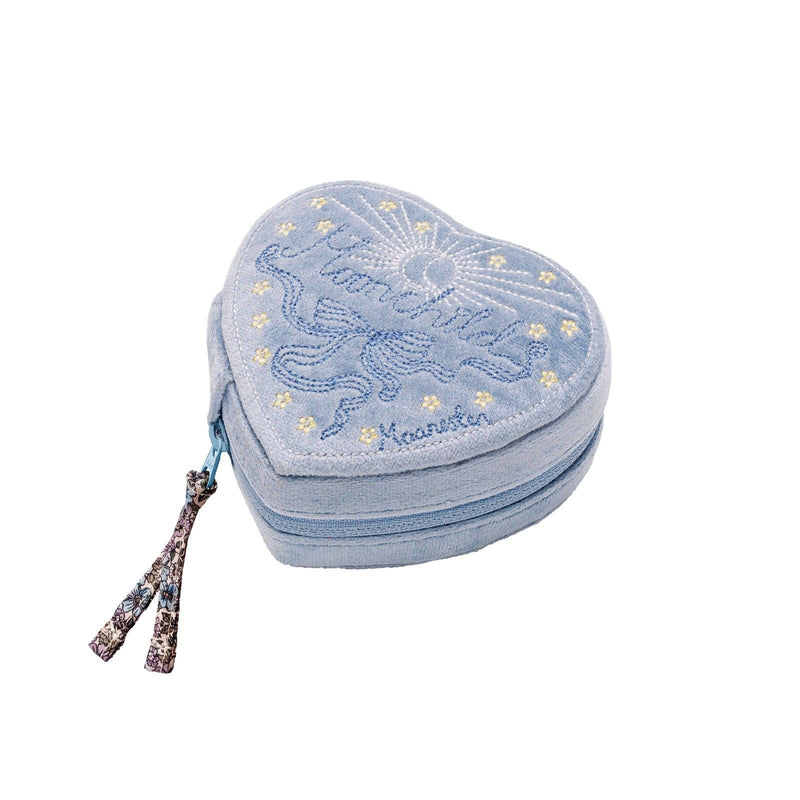 Maanesten Heart Jewelry Box Sky Blue - Smykkerskrin - Smykkeskrin - 4018
