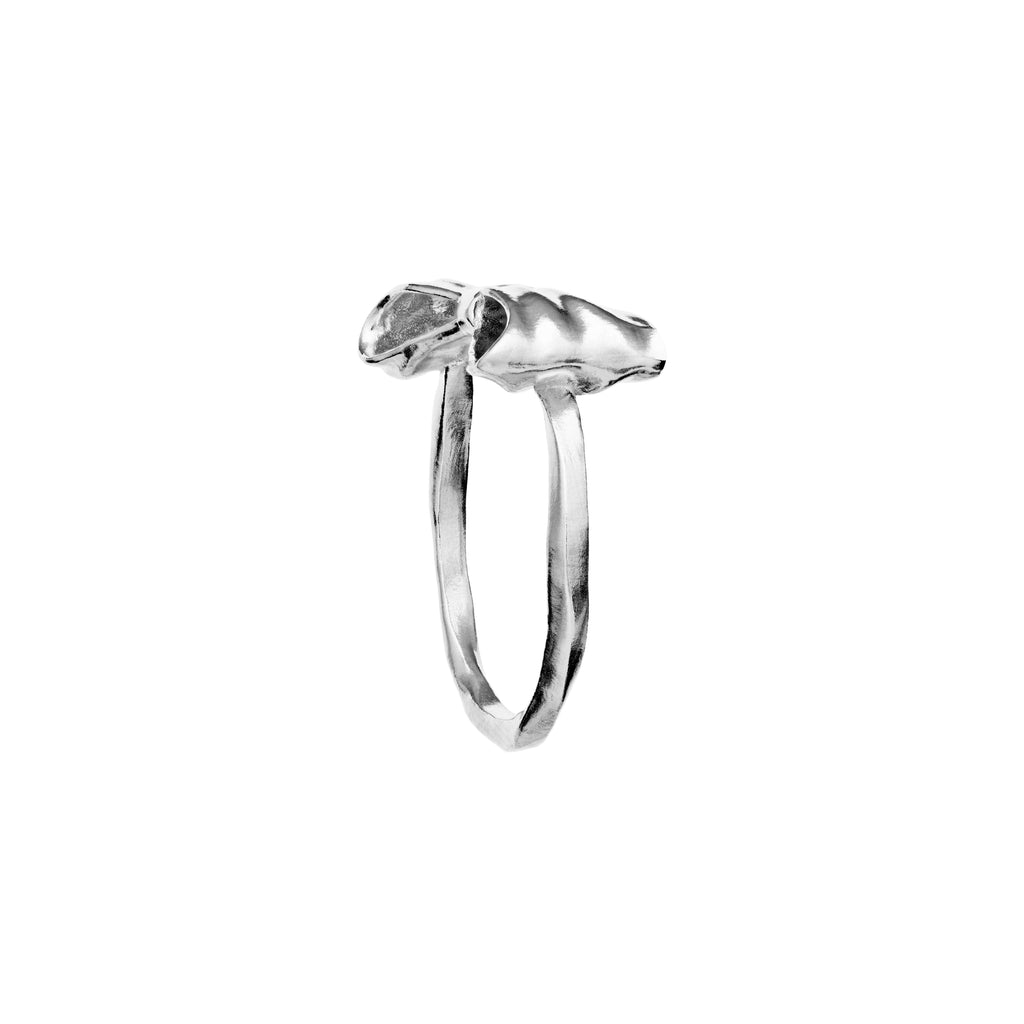 Maanesten Satin Sølv Ring Sløjfe - Ringe - 4832C-001