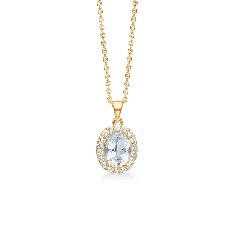 Mads Z Celestial By Medina 8kt Guld Vedhæng m. Forgyldt Halskæde - Vedhæng - 3326901