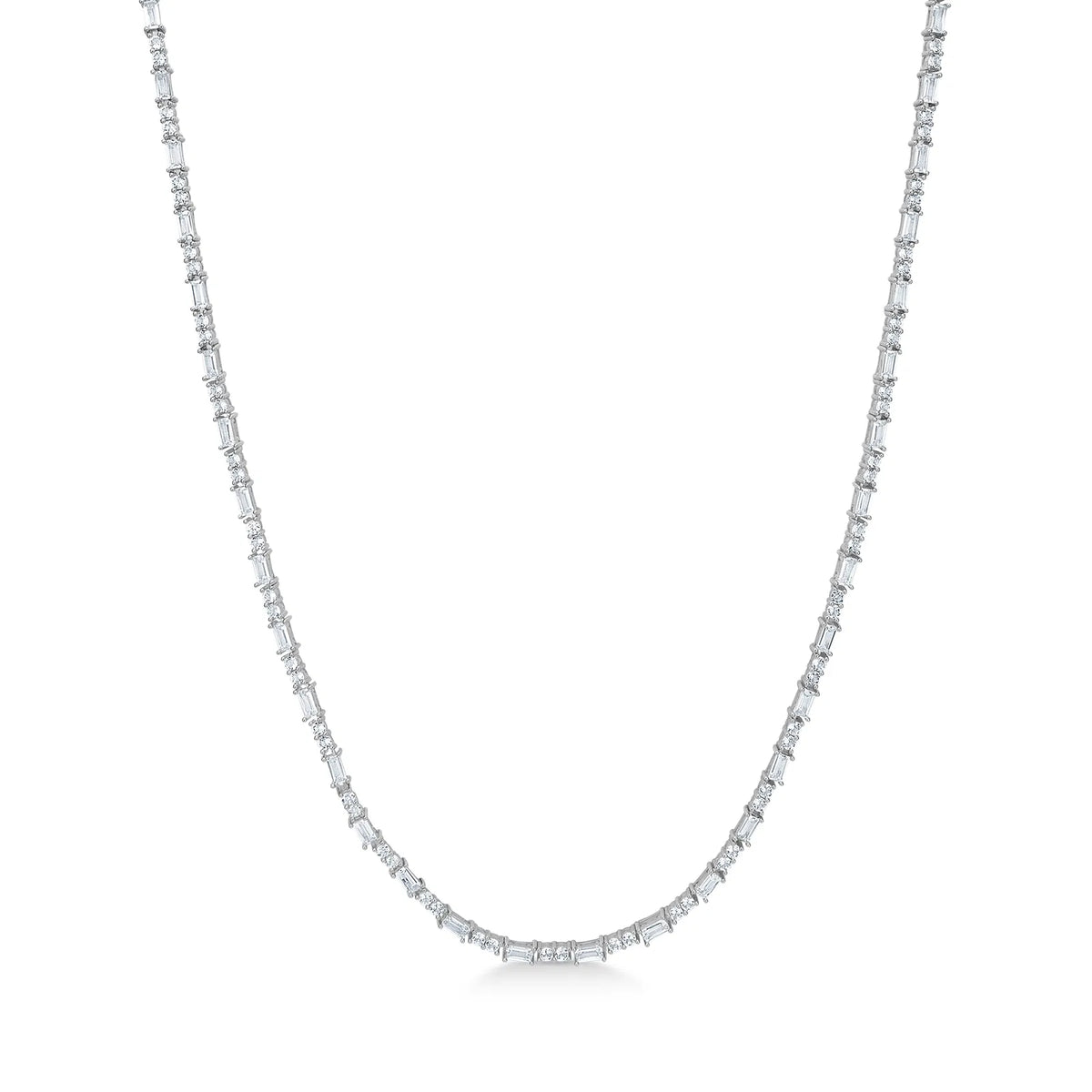 Mads Z Celestial by Medina ketting in sterling zilver met heldere topazen, elegant en klassiek design. Model 3126904-1