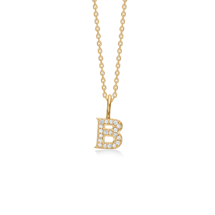 Mads Z Tender Love Bogstavs 14kt Guld Vedhæng m. Diamanter - Vedhæng - 1531100-002