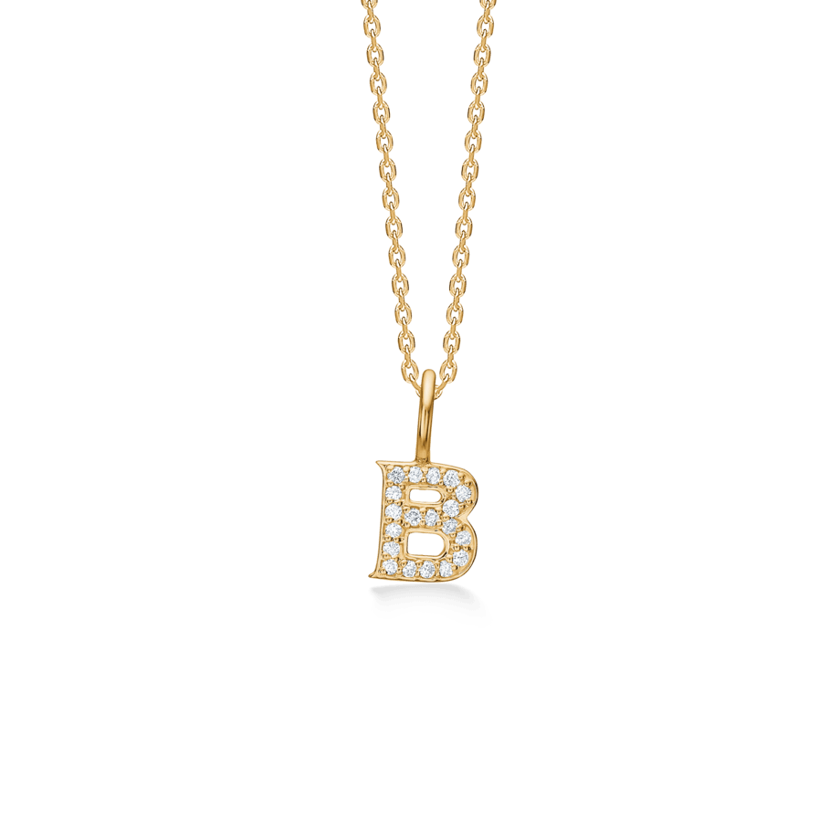 Mads Z Tender Love Bogstavs 14kt Guld Vedhæng m. Diamanter - Vedhæng - 1531100-002