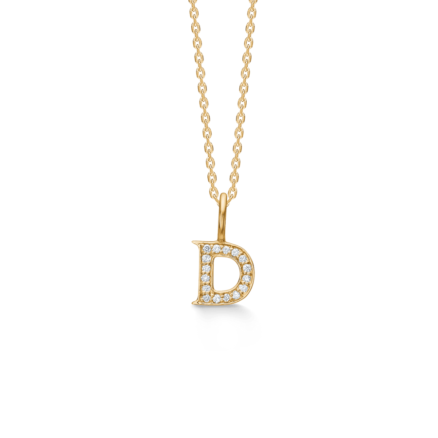 Mads Z Tender Love Bogstavs 14kt Guld Vedhæng m. Diamanter - Vedhæng - 1531100-004