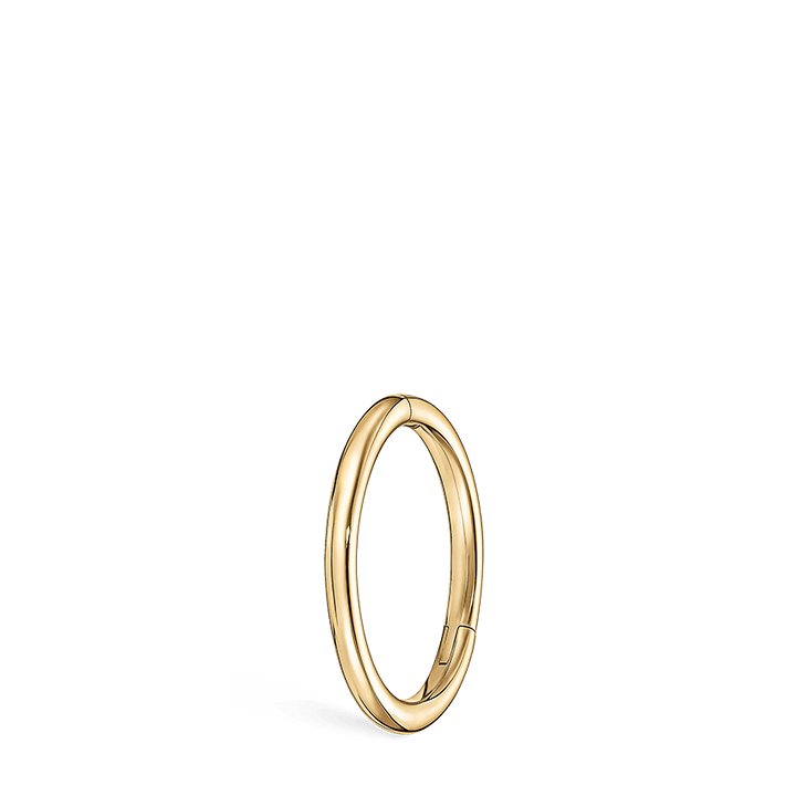 Maria Tash 8mm plain ring i 14kt guld, forside, model 33609