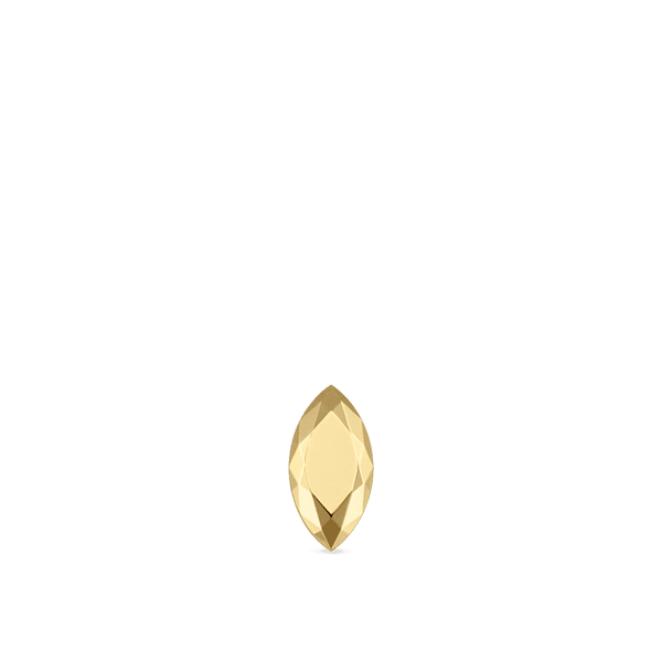 MARIA TASH Faceted Gold Marquise Threaded Stud Earring - Øreringe - XMQFC-YG-W55-001