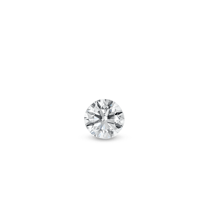 Maria Tash Invisible Set Diamond 2 mm witgoud toont een ronde diamant in klassieke heldere stijl. Model XIVD-WG-W2-001-2.