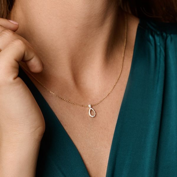 Nuran Mira 14kt Halskæde 0.14ct W.Si - Halskæde - V2502-014RG